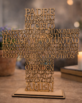 Cruz “Padre Nuestro” en MDF