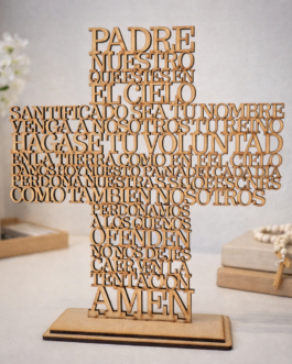 Cruz “Padre Nuestro” en MDF