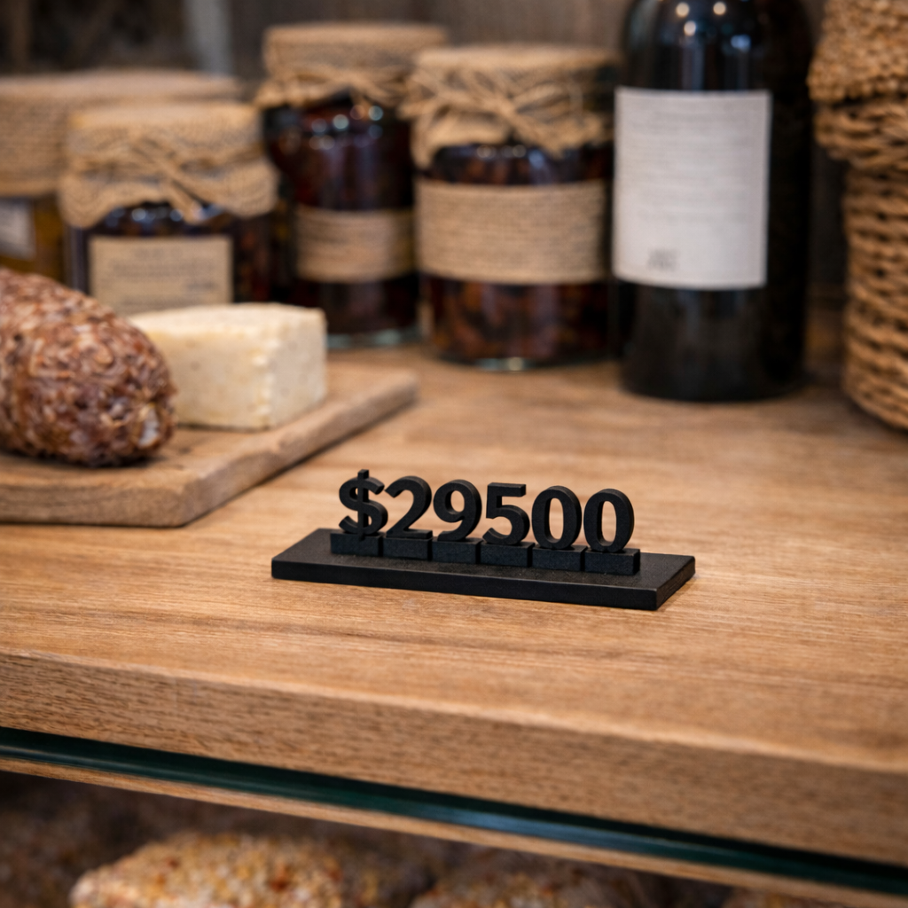 Display de Precios Intercambiables