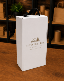 Estuche para 2 Botellas de Vino con Separador