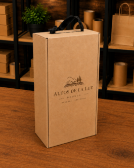 Estuche para 2 Botellas de Vino con Separador